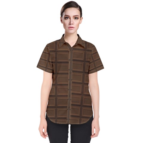 Milk Chocolate Women s Short Sleeve Shirt by goljakoff