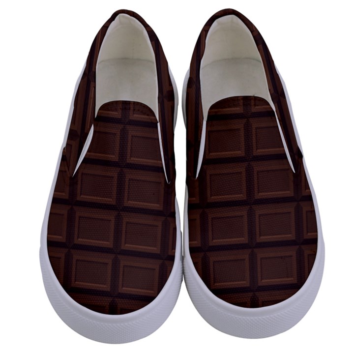 Milk chocolate Kids  Canvas Slip Ons