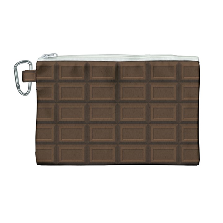 Milk chocolate Canvas Cosmetic Bag (Large)