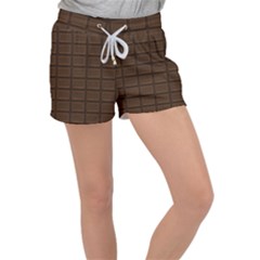 Milk Chocolate Velour Lounge Shorts by goljakoff