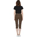 Milk chocolate Inside Out Lightweight Velour Capri Leggings  View2