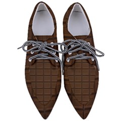 Milk Chocolate Pointed Oxford Shoes by goljakoff