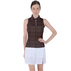 Milk Chocolate Women s Sleeveless Polo Tee by goljakoff