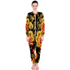 Vintage Khokhloma Onepiece Jumpsuit (ladies)  by goljakoff