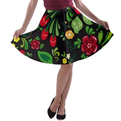 Hohloma A-line Skater Skirt by goljakoff