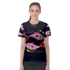 Fish Pisces Astrology Star Zodiac Women s Sport Mesh Tee