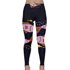 Fish Pisces Astrology Star Zodiac Classic Yoga Leggings by HermanTelo