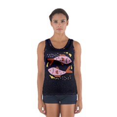 Fish Pisces Astrology Star Zodiac Sport Tank Top  by HermanTelo