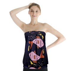 Fish Pisces Astrology Star Zodiac Strapless Top