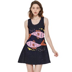 Fish Pisces Astrology Star Zodiac Inside Out Reversible Sleeveless Dress by HermanTelo