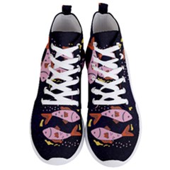 Fish Pisces Astrology Star Zodiac Men s Lightweight High Top Sneakers