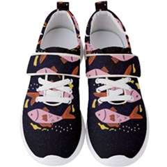 Fish Pisces Astrology Star Zodiac Men s Velcro Strap Shoes