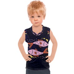 Fish Pisces Astrology Star Zodiac Kids  Sport Tank Top