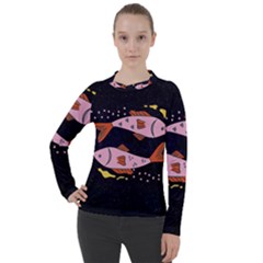 Fish Pisces Astrology Star Zodiac Women s Pique Long Sleeve Tee