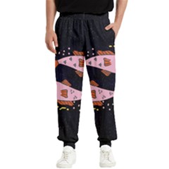 Fish Pisces Astrology Star Zodiac Men s Elastic Waist Pants by HermanTelo