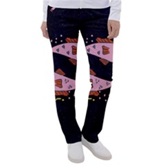 Fish Pisces Astrology Star Zodiac Women s Casual Pants by HermanTelo