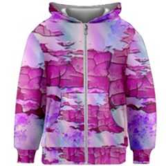 Background Crack Art Abstract Kids  Zipper Hoodie Without Drawstring