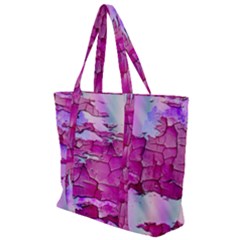 Background Crack Art Abstract Zip Up Canvas Bag