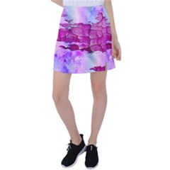 Background Crack Art Abstract Tennis Skirt