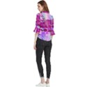 Background Crack Art Abstract Loose Horn Sleeve Chiffon Blouse View2