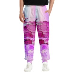 Background Crack Art Abstract Men s Elastic Waist Pants