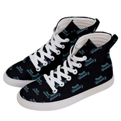 Just Beauty Words Motif Print Pattern Women s Hi-top Skate Sneakers by dflcprintsclothing