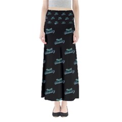 Just Beauty Words Motif Print Pattern Full Length Maxi Skirt by dflcprintsclothing