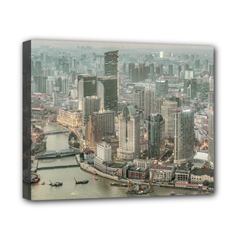 Lujiazui District Aerial View, Shanghai China Canvas 10  X 8  (stretched) by dflcprintsclothing