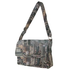 Lujiazui District Aerial View, Shanghai China Full Print Messenger Bag (s) by dflcprintsclothing