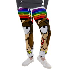  Rainbow Stoner Owl Men s Jogger Sweatpants by IIPhotographyAndDesigns