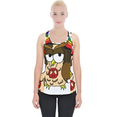  Rainbow Stoner Owl Piece Up Tank Top by IIPhotographyAndDesigns