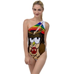  Rainbow Stoner Owl To One Side Swimsuit by IIPhotographyAndDesigns