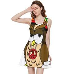  Rainbow Stoner Owl Inside Out Racerback Dress