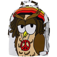  Rainbow Stoner Owl Mini Full Print Backpack by IIPhotographyAndDesigns