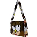  Rainbow Stoner Owl Full Print Messenger Bag (S) View2