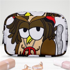  Rainbow Stoner Owl Make Up Pouch (small) by IIPhotographyAndDesigns