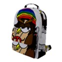  Rainbow Stoner Owl Flap Pocket Backpack (Large) View1