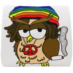  Rainbow Stoner Owl Seat Cushion by IIPhotographyAndDesigns