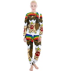  Rainbow Stoner Owl Women s Lounge Set by IIPhotographyAndDesigns