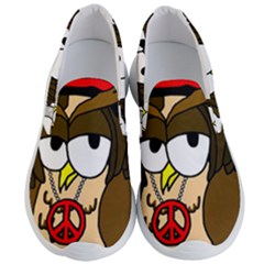  Rainbow Stoner Owl Men s Lightweight Slip Ons by IIPhotographyAndDesigns