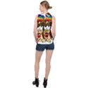  Rainbow Stoner Owl High Neck Satin Top View2