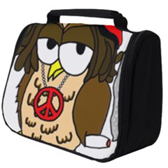  Rainbow Stoner Owl Full Print Travel Pouch (big) by IIPhotographyAndDesigns