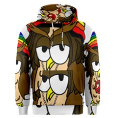  Rainbow Stoner Owl Men s Core Hoodie by IIPhotographyAndDesigns