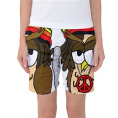  Rainbow Stoner Owl Women s Basketball Shorts by IIPhotographyAndDesigns