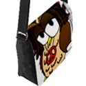  Rainbow Stoner Owl Flap Closure Messenger Bag (L) View2