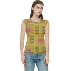 Digital Paper African Tribal Women s Raglan Cap Sleeve Tee by HermanTelo