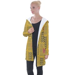 Digital Paper African Tribal Longline Hooded Cardigan by HermanTelo