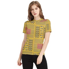 Digital Paper African Tribal Women s Short Sleeve Rash Guard by HermanTelo