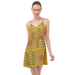 Digital Paper African Tribal Summer Time Chiffon Dress