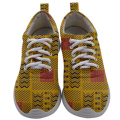 Digital Paper African Tribal Mens Athletic Shoes by HermanTelo